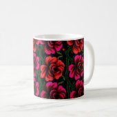 Kasachischer Blumen-Teppich Kaffeetasse (VorderseiteRechts)