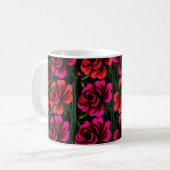 Kasachischer Blumen-Teppich Kaffeetasse (Vorderseite Links)
