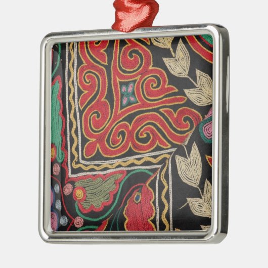 Kasachisches Muster Silbernes Ornament (Links)