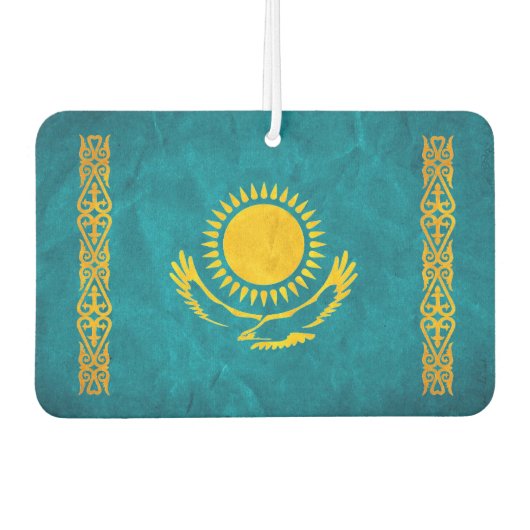 " Kasachstan: 1992/heute - Flaggen Design Autolufterfrischer (Vorderseite)