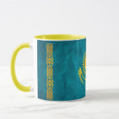 " Kasachstan: 1992/heute - Flaggen Design KAFFEE Tasse (Links)