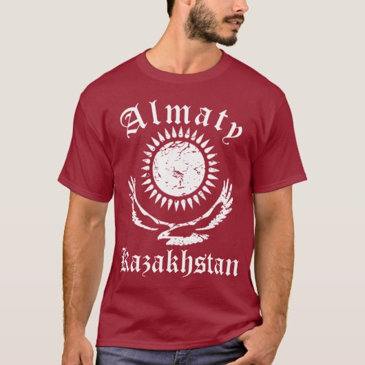 Kasachstan Almaty Vintag T-Shirt (Vorderseite)