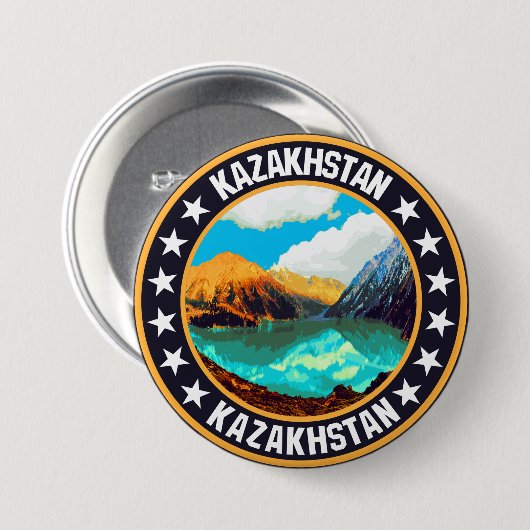Kasachstan Button (Vorne & Hinten)