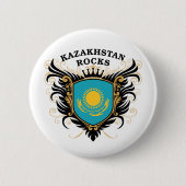 Kasachstan-Felsen Button (Vorderseite)
