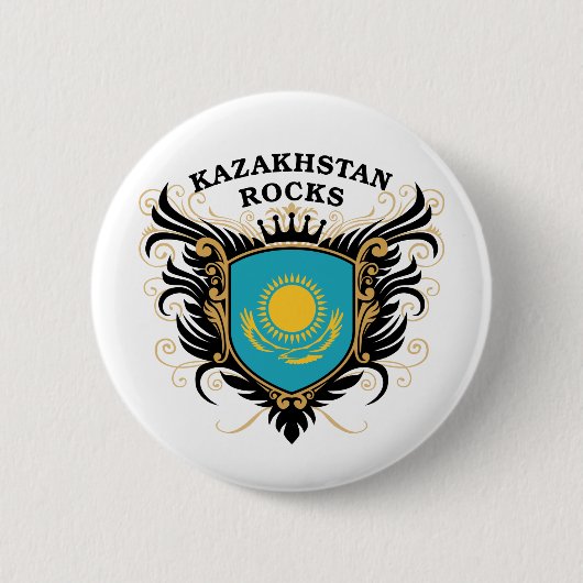 Kasachstan-Felsen Button (Vorderseite)