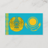 Kasachstan Flag & NationalEmblem, Kasachstan Visitenkarte (Vorderseite)