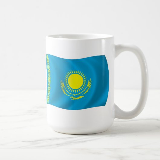 Kasachstan Flag-Tasse Kaffeetasse (Rechts)