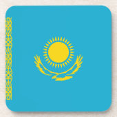 Kasachstan Flag-Untersetzer Getränkeuntersetzer (Vorderseite)