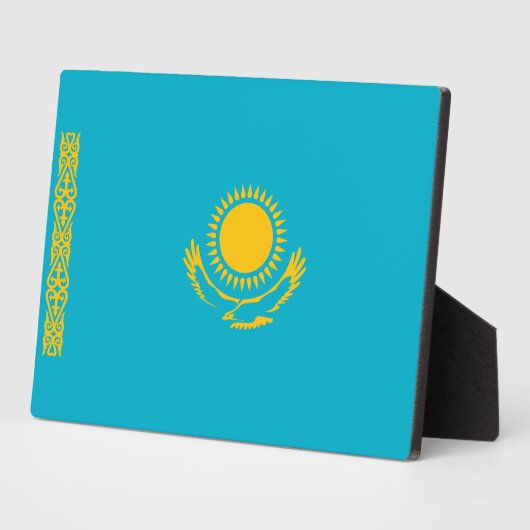 Kasachstan - Flagge Fotoplatte (Seite)