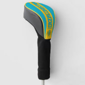 Kasachstan Flagge Gorgetic Patriotic Golf Headcover (angewinkelt)