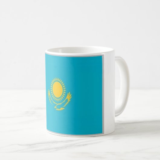 Kasachstan - Flagge - Kaffeetasse (VorderseiteRechts)