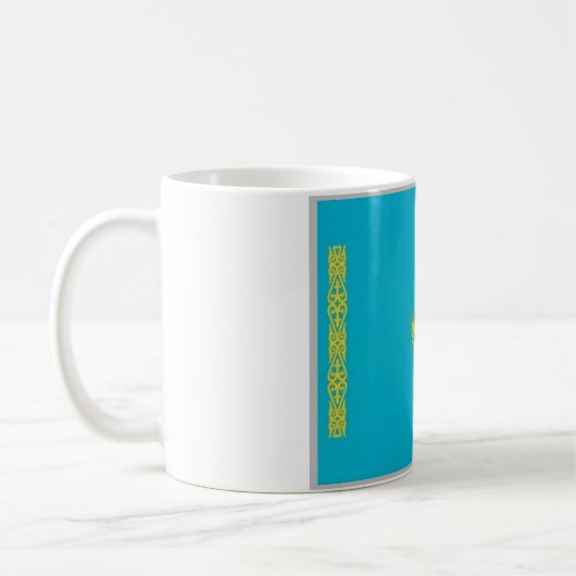 Kasachstan - Flagge - Kaffeetasse (Links)