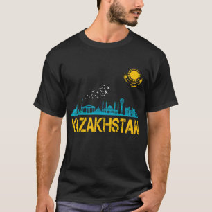 Kasachstan, Flagge Kasachstans, Flagge Kasachstans T-Shirt