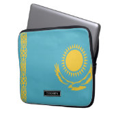 Kasachstan-Flagge Laptopschutzhülle (Vorderseite Links)