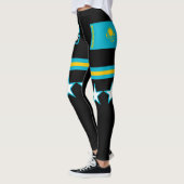 Kasachstan-Flagge Leggings (Links)