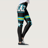 Kasachstan-Flagge Leggings (Rechts)
