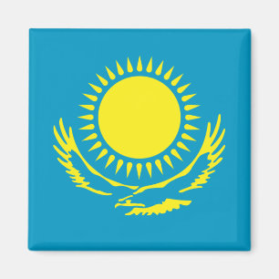 Kasachstan-Flagge Magnet