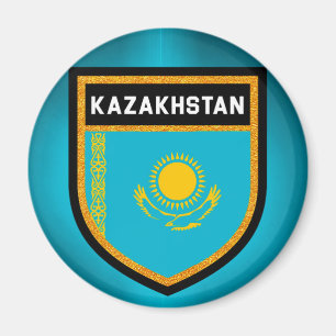 Kasachstan-Flagge Magnet