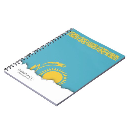 Kasachstan-Flagge Notizblock (Linke Seite)