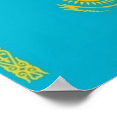 Kasachstan - Flagge - Poster (Ecke)