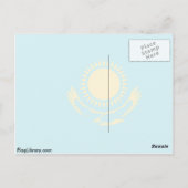 Kasachstan, Flagge Postkarte (Rückseite)
