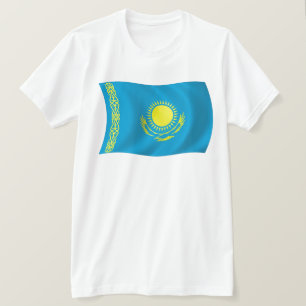 Kasachstan-Flaggen-Shirt T-Shirt