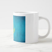 Kasachstan-Flaggen-Tasse Jumbo-Tasse (Rechts)