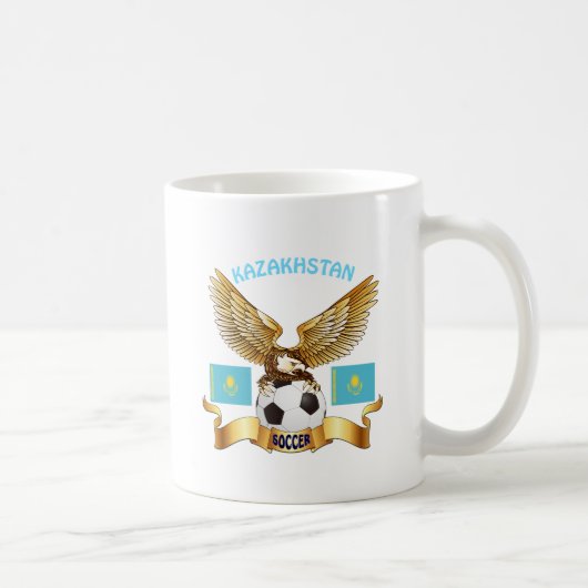 Kasachstan-Fußball-Entwürfe Kaffeetasse (Rechts)