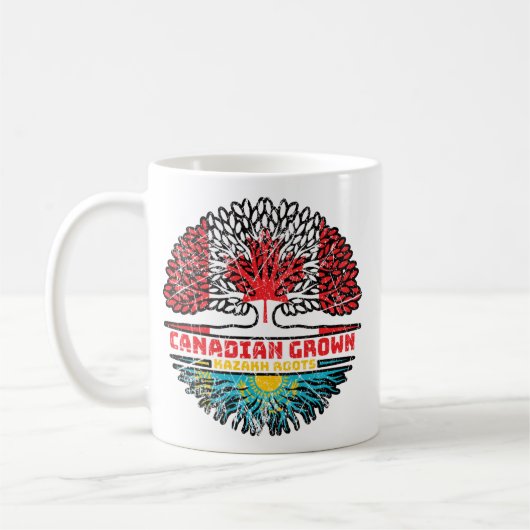 Kasachstan - Kanadisches Treuhandflagge Kaffeetasse (Links)