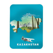 Kasachstan Karte Magnet (Vertikal)