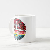 Kasachstan Kasachisch Schweizer Schweiz Baum Kaffeetasse (Vorderseite Links)
