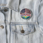 Kasachstan Kasachstan USA Tree Roots Flag Button (Beispiel)