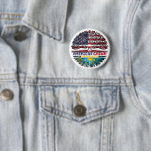 Kasachstan Kasachstan USA Tree Roots Flag Button (Beispiel)