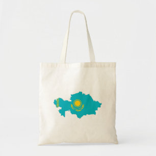 Kasachstan-Landesflaggekarten-Formsymbol Tragetasche
