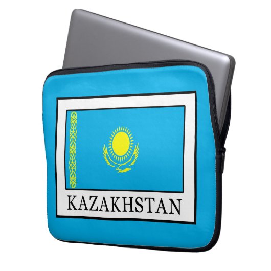 Kasachstan Laptopschutzhülle (Vorderseite Links)