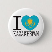 Kasachstan Liebe v2 Button (Vorderseite)