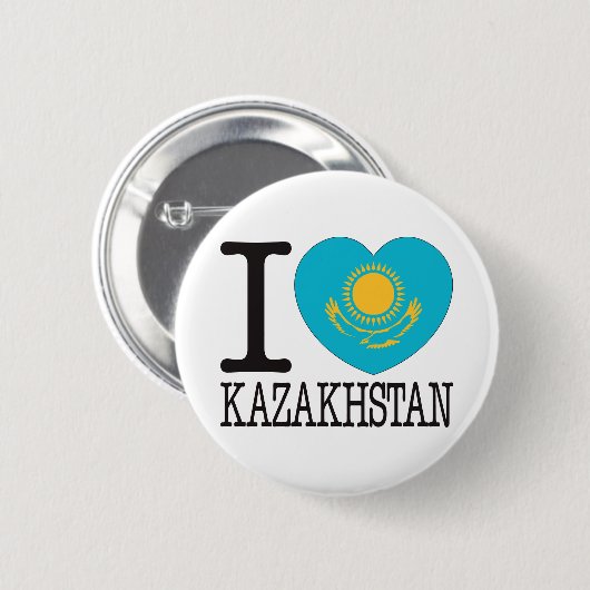 Kasachstan Liebe v2 Button (Vorne & Hinten)