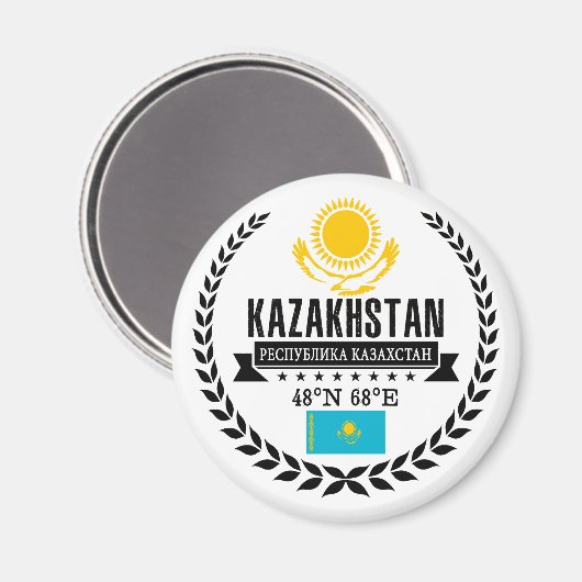 Kasachstan Magnet (Vorderseite/Rückseite)