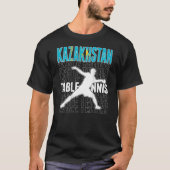 Kasachstan Ping Pong Unterstützung Kasachstan Tisc T-Shirt (Vorderseite)