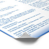 Kasachstan Poster (Ecke)