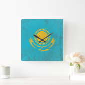 Kasachstan Quadratische Wanduhr (Zuhause)