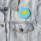 Kasachstan-Qualitäts-Flagge Button (Beispiel)