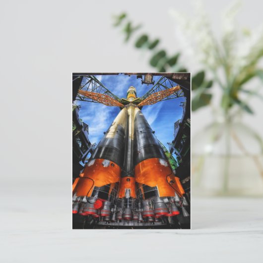 Kasachstan Rakete Postkarte (Stehend Vorderseite)