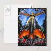 Kasachstan Rakete Postkarte (Vorne/Hinten)