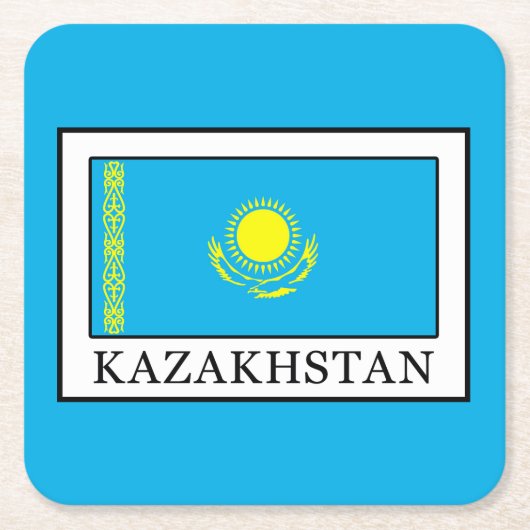 Kasachstan Rechteckiger Pappuntersetzer (Vorderseite)