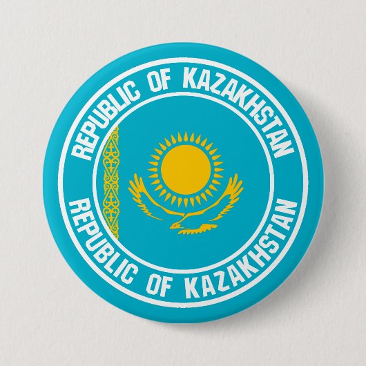 Kasachstan Runde Emblem Button (Vorderseite)