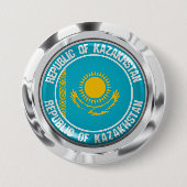 Kasachstan Runde Emblem Button (Vorderseite)