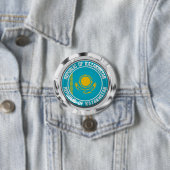 Kasachstan Runde Emblem Button (Beispiel)