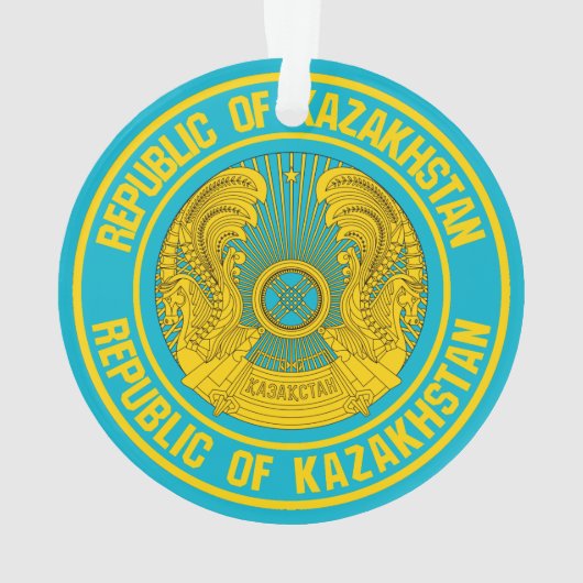 Kasachstan Runde Emblem Ornament (Rückseite)