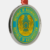 Kasachstan Runde Emblem Ornament Aus Metall (Rechts)